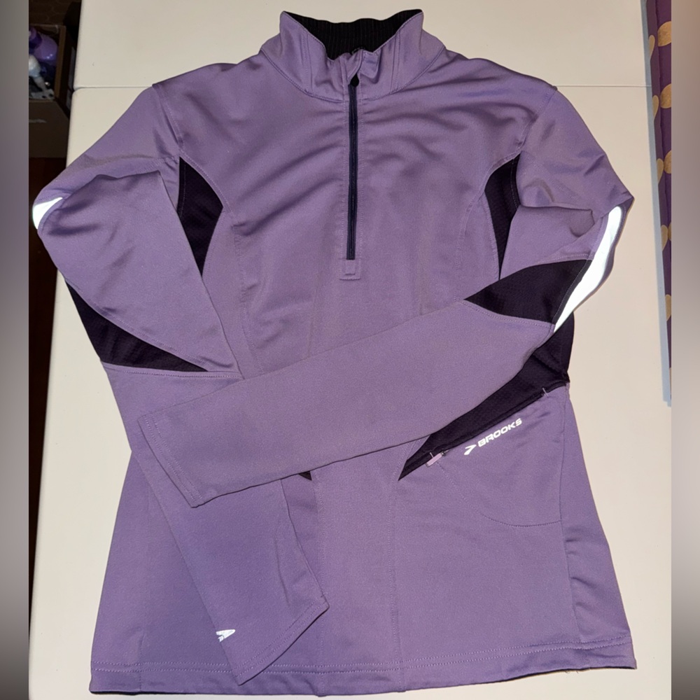 Brooks Purple Athletic Quarter Zip